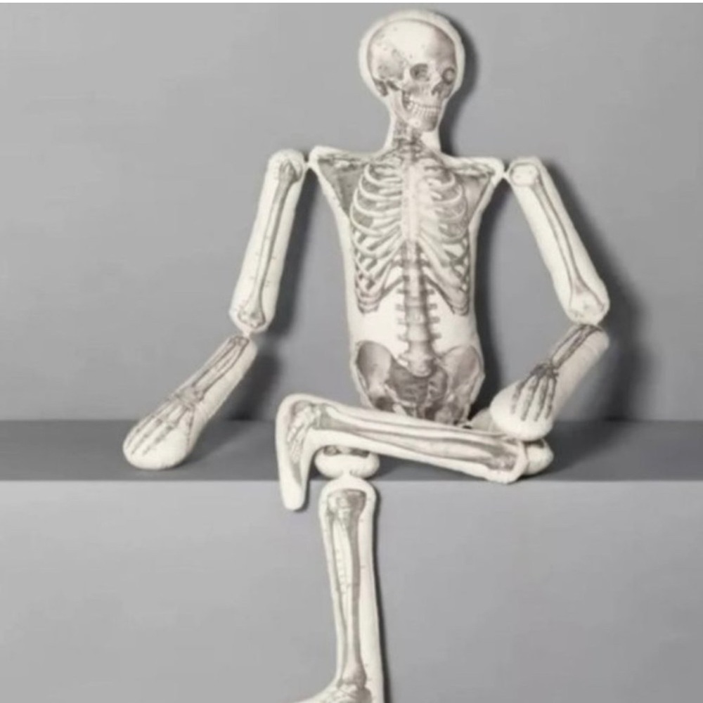 John Derian Skeleton Pillow